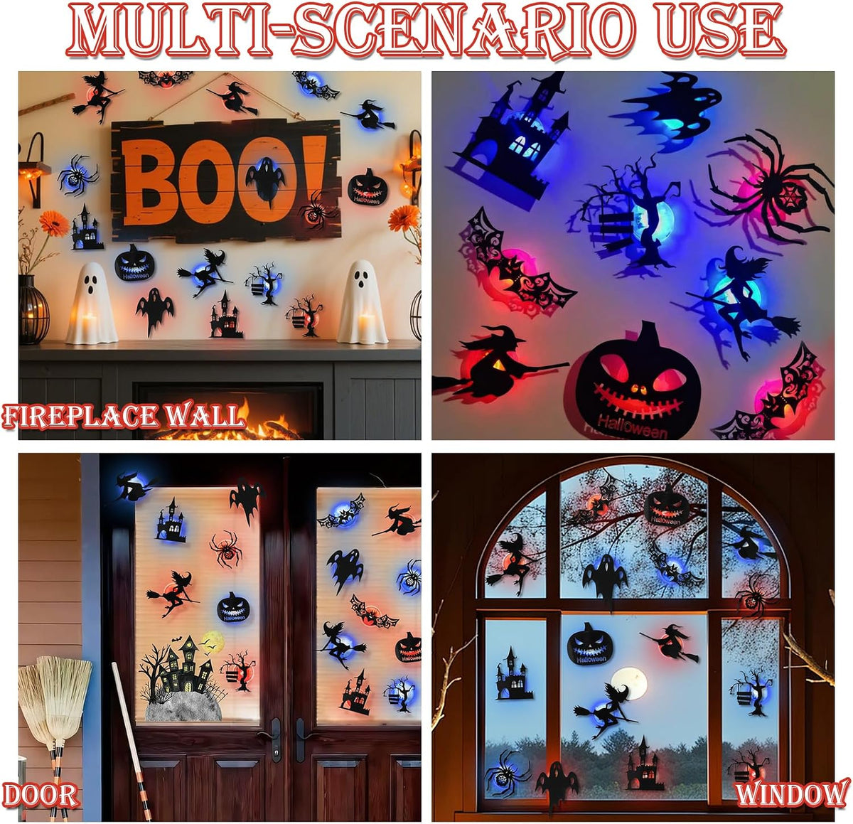 🔥 LAST DAY: 50%–60% OFF | 🎃 Halloween LED Silhouette Wall Light Stickers