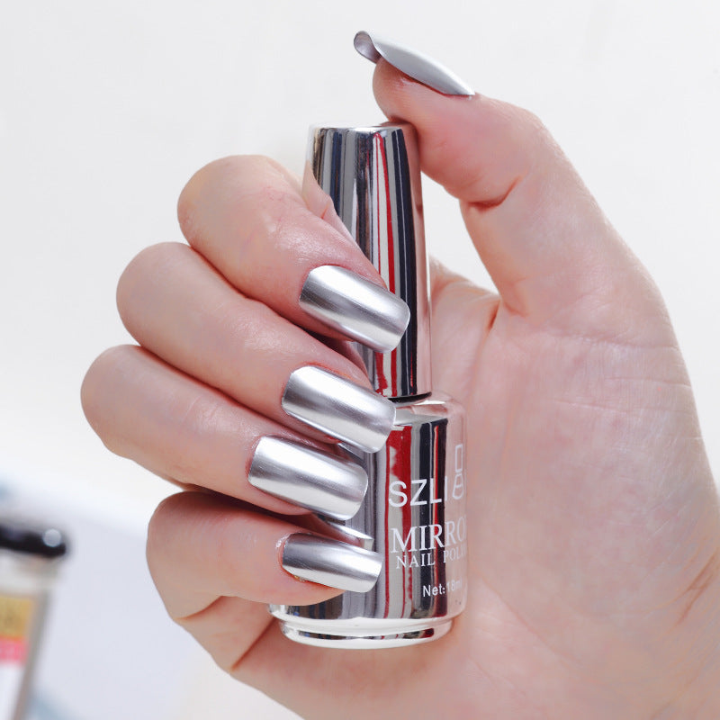 Metallic Mirror Nail Polish – High-Shine Chrome Finish, No UV Needed 🎁 Buy 1 Get 1 FREE ✨ Mirror-Like Shine · ⚡ Fast Air-Dry · 💡 No UV Lamp · 🎨 12 Luxe Shades