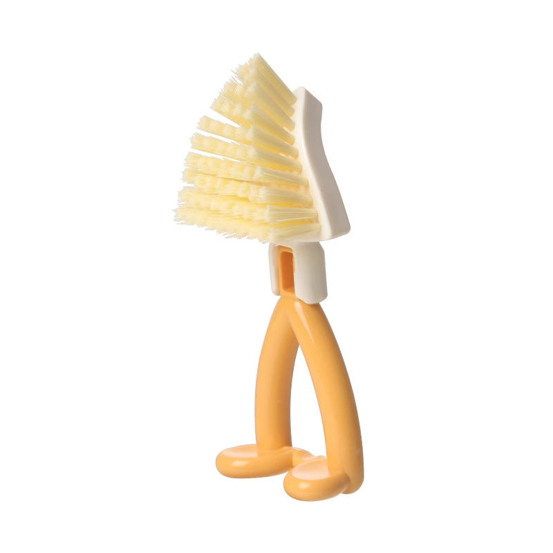 2-in-1 Dish Scrub Brush & Sponge Holder for Kitchen Cleaning