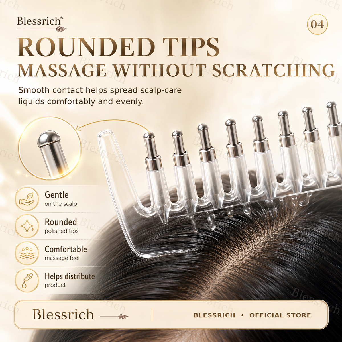 💕Scalp Serum Applicator Comb ⏰