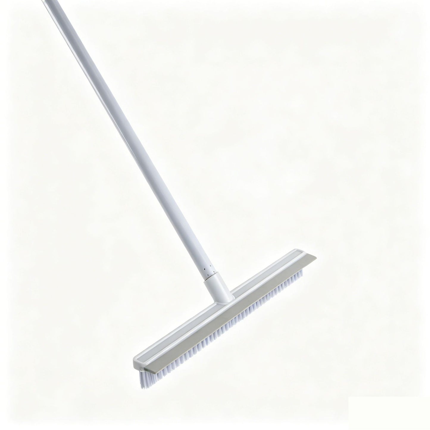 Long-Handle Floor Scrub Brush with Squeegee