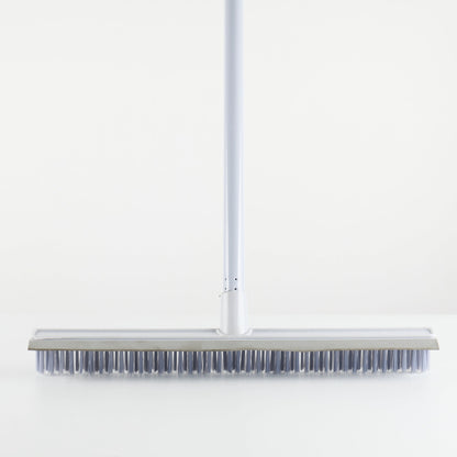 Long-Handle Floor Scrub Brush with Squeegee