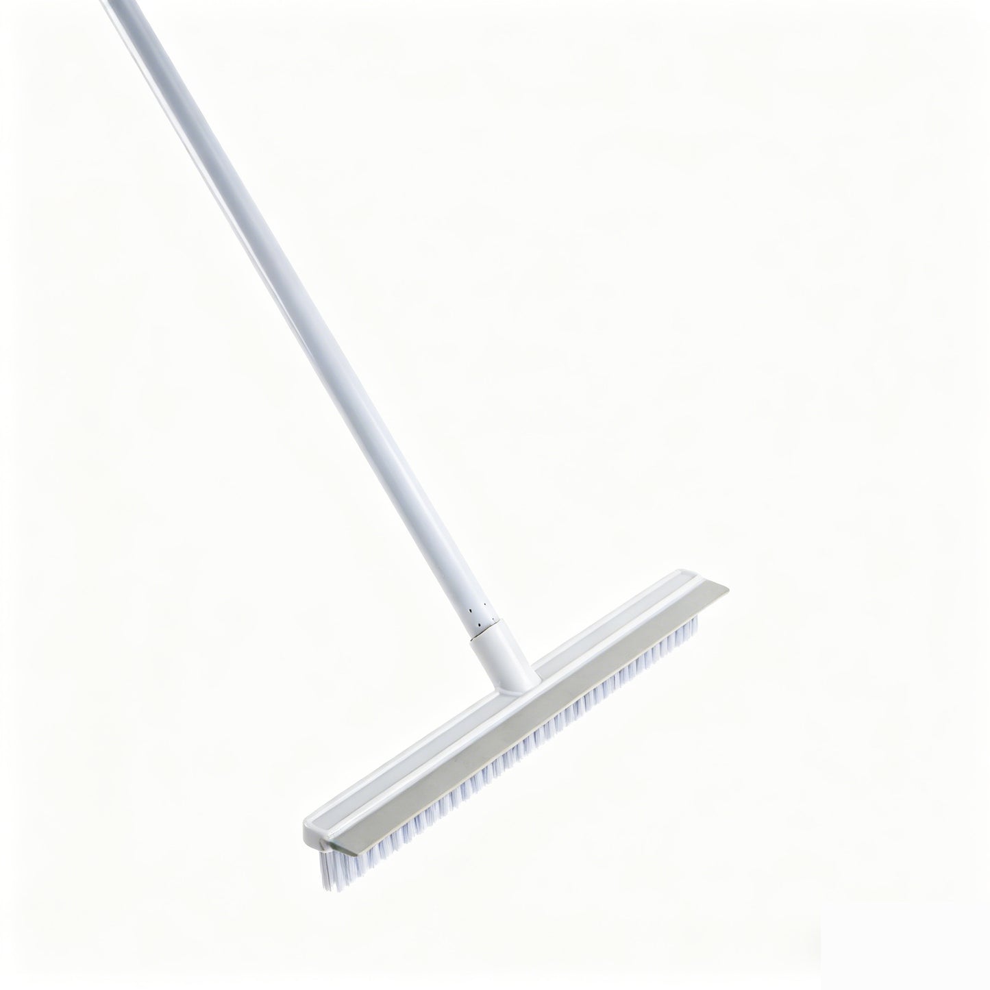 Long-Handle Floor Scrub Brush with Squeegee