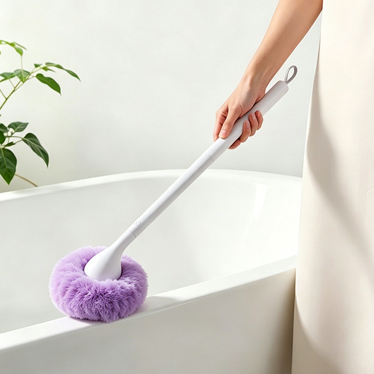 Long-Handle Bathtub & Shower Cleaning Brush