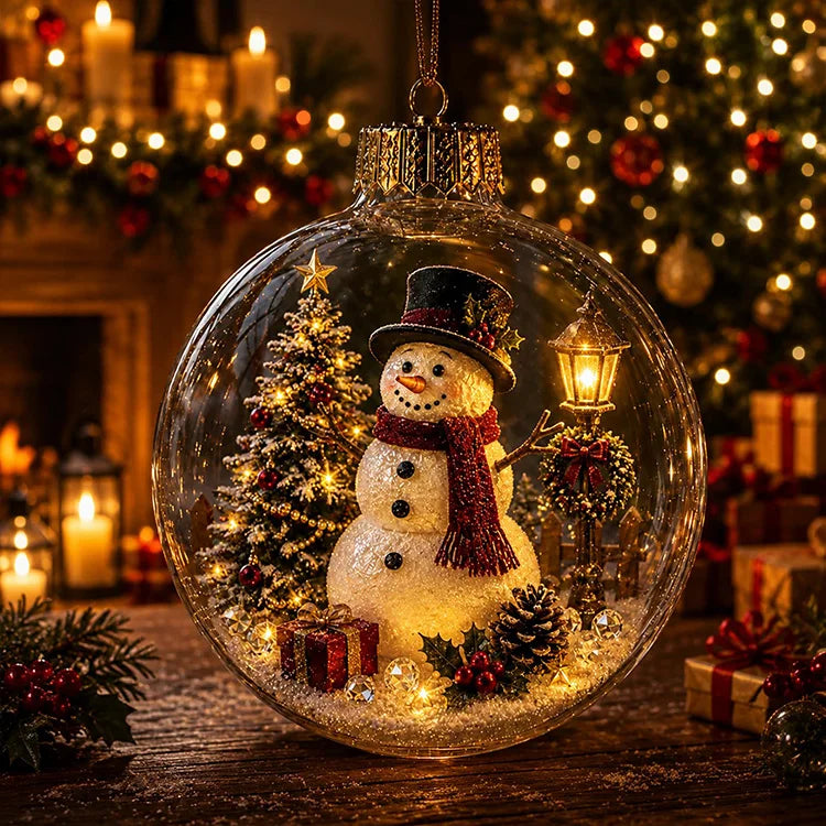 Christmas Light-Up Diorama Ornament