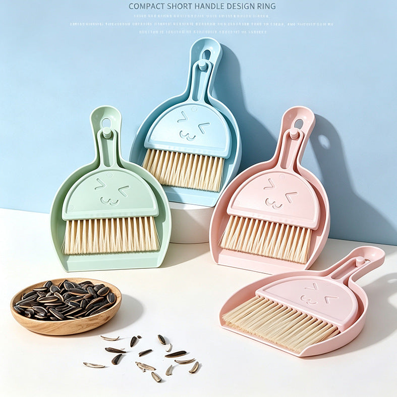 Mini Dustpan & Brush Set for Countertop and Small-Space Cleanin