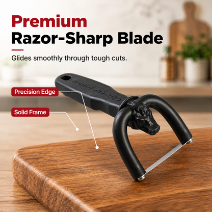 🥩 Precision Handheld Fat Trimmer for Beef & Pork