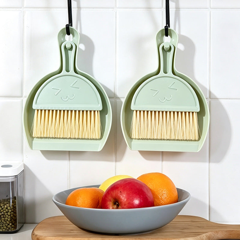 Mini Dustpan & Brush Set for Countertop and Small-Space Cleanin