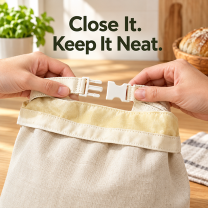 🍞 Reusable Beeswax Bread Bag – Fresh Up to 30 Days
