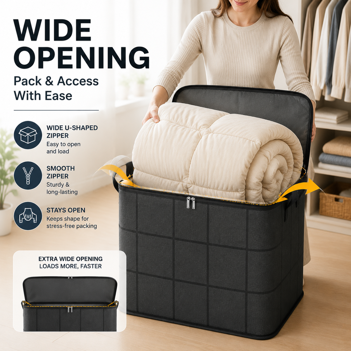 🏠XXL 180L Storage Bag — Extra-Large Home & Moving Organizer🔥