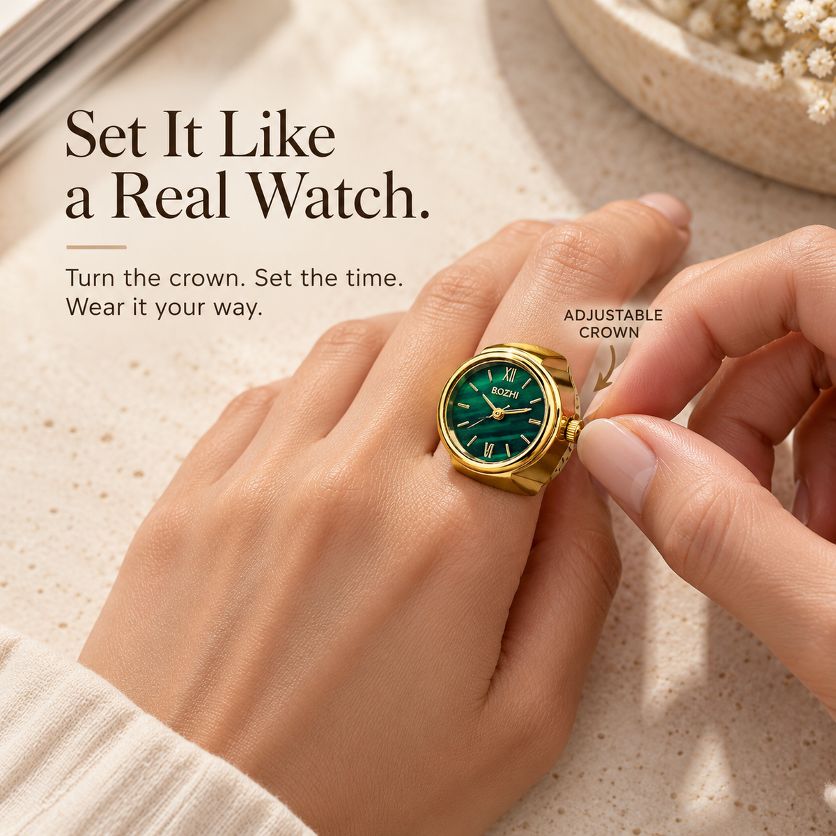 ✨ A Watch You Wear Like a Ring 💍 Find Your Perfect Combination 4 Signature Styles. 3 Elegant Colors. Endless Ways to Mix & Match.
