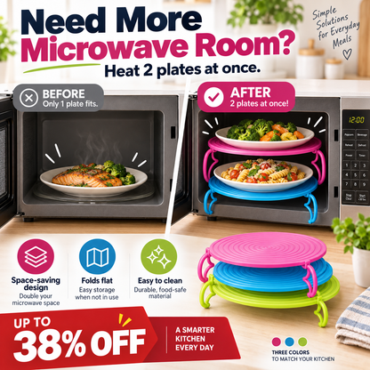 📢Stop Reheating One Plate at a Time — Heat Two at Once.