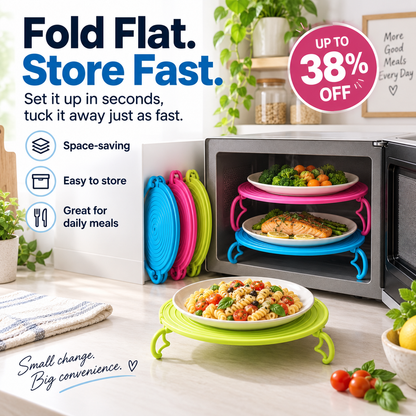 📢Stop Reheating One Plate at a Time — Heat Two at Once.