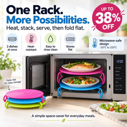 📢Stop Reheating One Plate at a Time — Heat Two at Once.