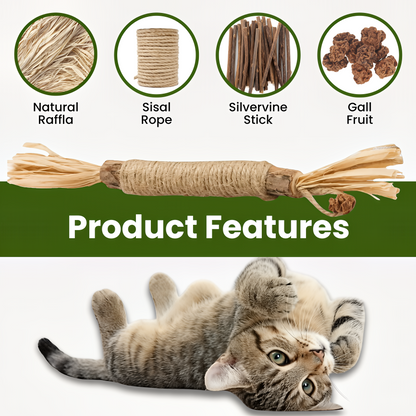 😻 More Happy Chews, More Playtime!  Give your cat a naturally engaging way to chew, play, and stay entertained.
