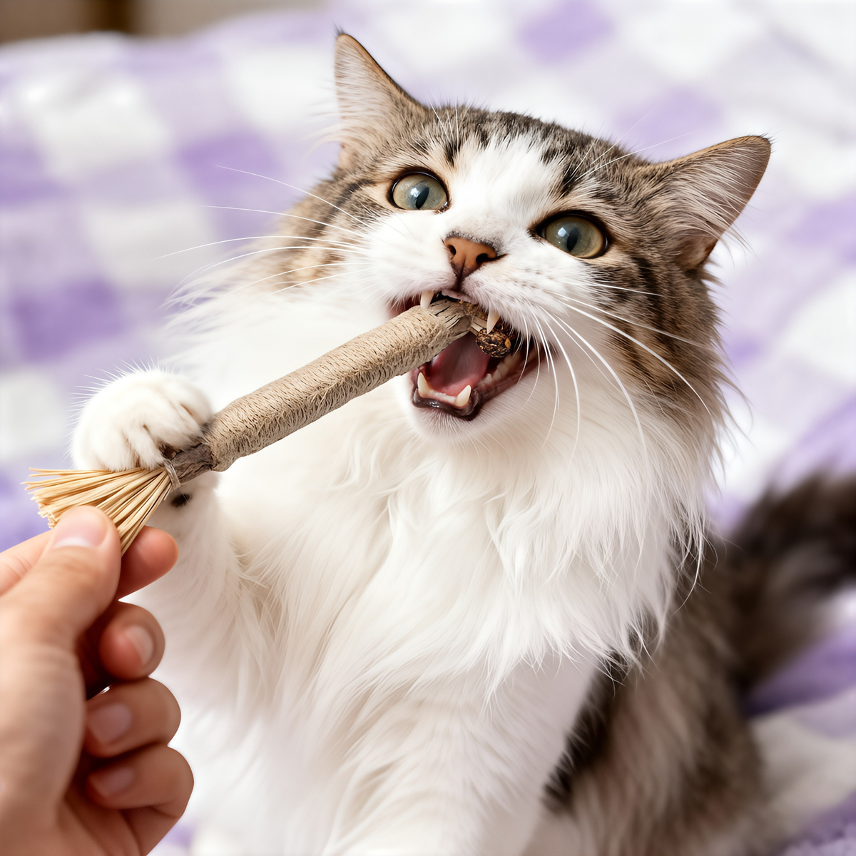 😻 More Happy Chews, More Playtime!  Give your cat a naturally engaging way to chew, play, and stay entertained.