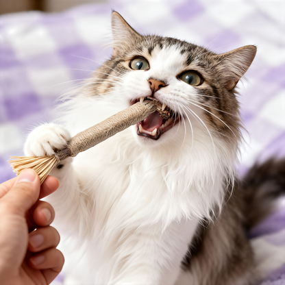 😻 More Happy Chews, More Playtime!  Give your cat a naturally engaging way to chew, play, and stay entertained.