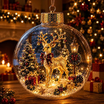 Christmas Light-Up Diorama Ornament