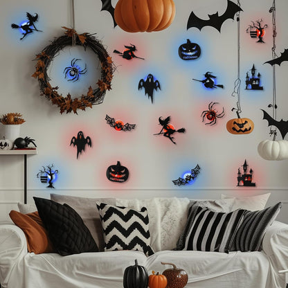 🔥 LAST DAY: 50%–60% OFF | 🎃 Halloween LED Silhouette Wall Light Stickers