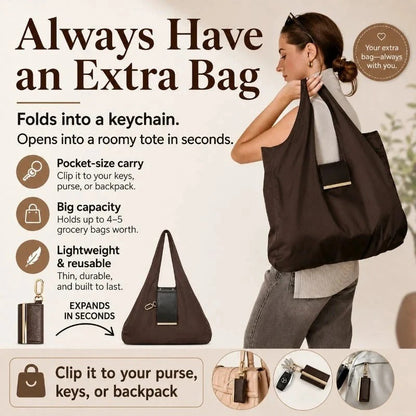 LAST DAY 🎁BUY 1 GET 1 FREE-Tiny as a Keychain, Holds Up to 30 lbs! The Ultimate Everyday Foldaway