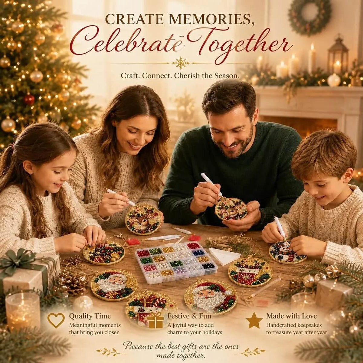 🏡 Serencase™ Christmas Diamond Painting Kit 🎄 🎁 Bundle & Save Up to 30%!