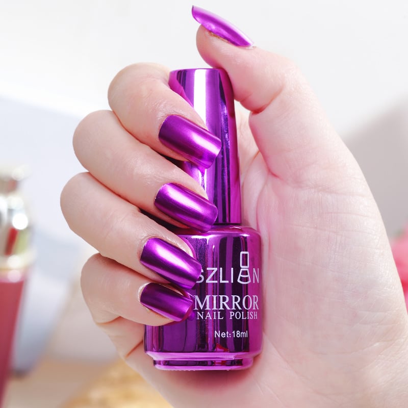 Metallic Mirror Nail Polish – High-Shine Chrome Finish, No UV Needed 🎁 Buy 1 Get 1 FREE ✨ Mirror-Like Shine · ⚡ Fast Air-Dry · 💡 No UV Lamp · 🎨 12 Luxe Shades