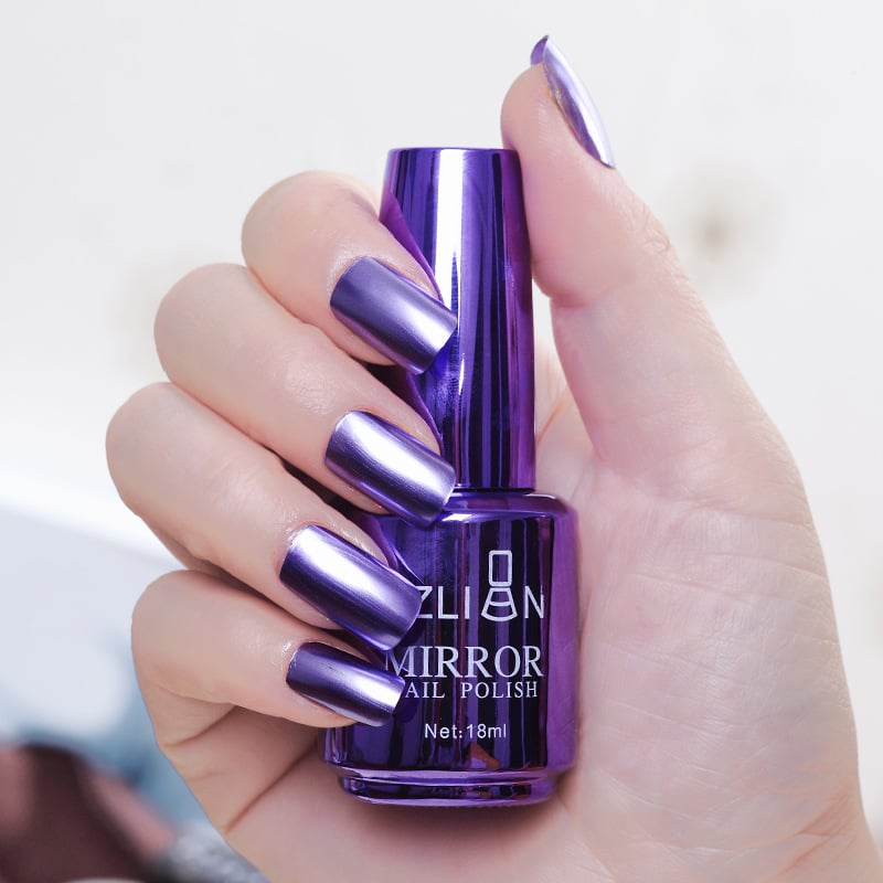 Metallic Mirror Nail Polish – High-Shine Chrome Finish, No UV Needed 🎁 Buy 1 Get 1 FREE ✨ Mirror-Like Shine · ⚡ Fast Air-Dry · 💡 No UV Lamp · 🎨 12 Luxe Shades