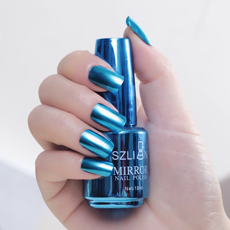 Metallic Mirror Nail Polish – High-Shine Chrome Finish, No UV Needed 🎁 Buy 1 Get 1 FREE ✨ Mirror-Like Shine · ⚡ Fast Air-Dry · 💡 No UV Lamp · 🎨 12 Luxe Shades