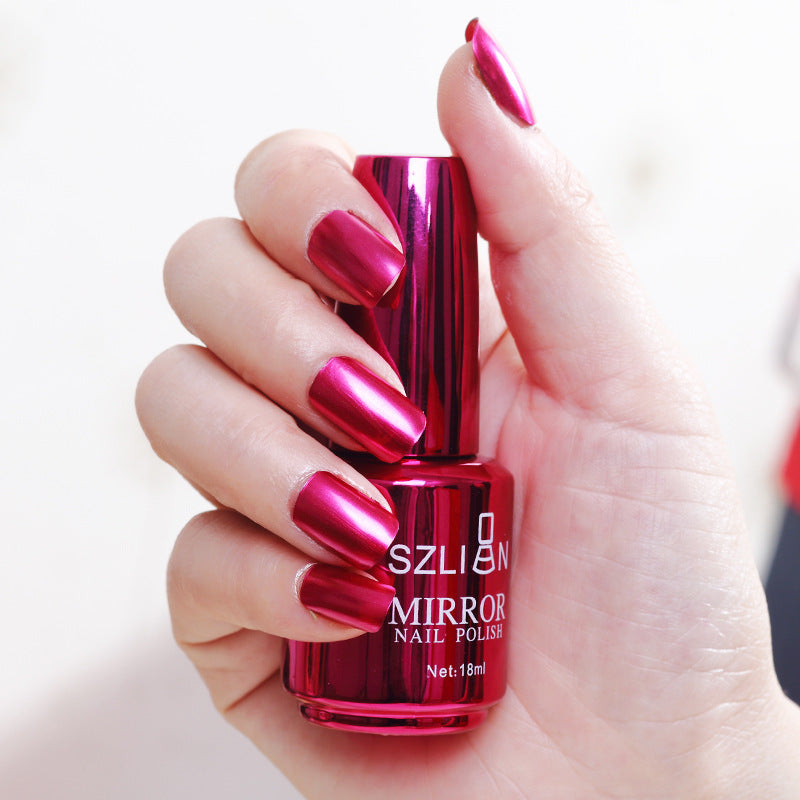 Metallic Mirror Nail Polish – High-Shine Chrome Finish, No UV Needed 🎁 Buy 1 Get 1 FREE ✨ Mirror-Like Shine · ⚡ Fast Air-Dry · 💡 No UV Lamp · 🎨 12 Luxe Shades