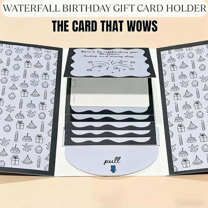 🎂🏆Surprise Price: Only £4.99!!✨Handmade Waterfall Gift Card Booklet💖