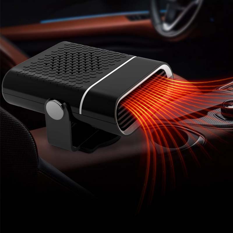 🚗🔥 Portable 2-in-1 car fan with heating function – 360° rotatable, fast defrosting, heating and ventilation, quiet and lightweight for winter and summer!