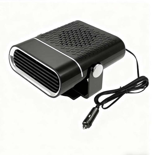 🚗🔥 Portable 2-in-1 car fan with heating function – 360° rotatable, fast defrosting, heating and ventilation, quiet and lightweight for winter and summer!