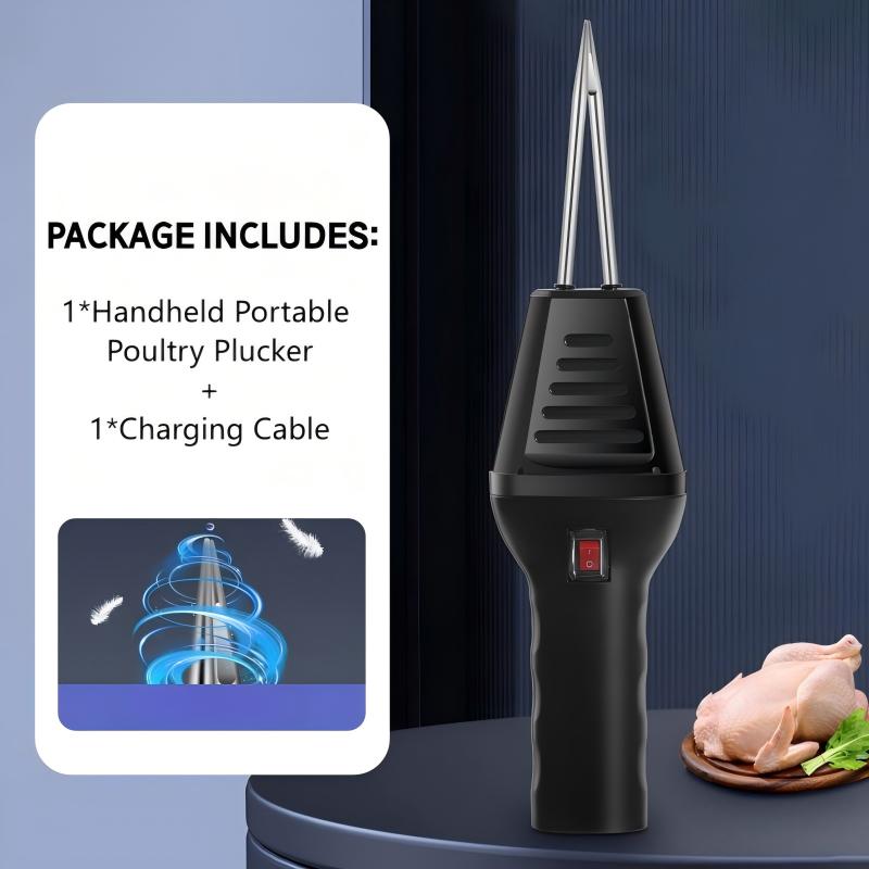 🐔 Portable Cordless Poultry Plucker – Fast, Clean & Easy Feather Removal