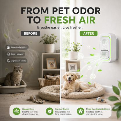 Mini Plug-In Ionic Air Purifier,Freshen Any Room — No Filters, No Fuss.