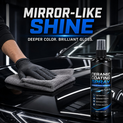 🚗✨ Nano Ceramic Coating Spray – Hydrophobic Protection & Deep Mirror Shine