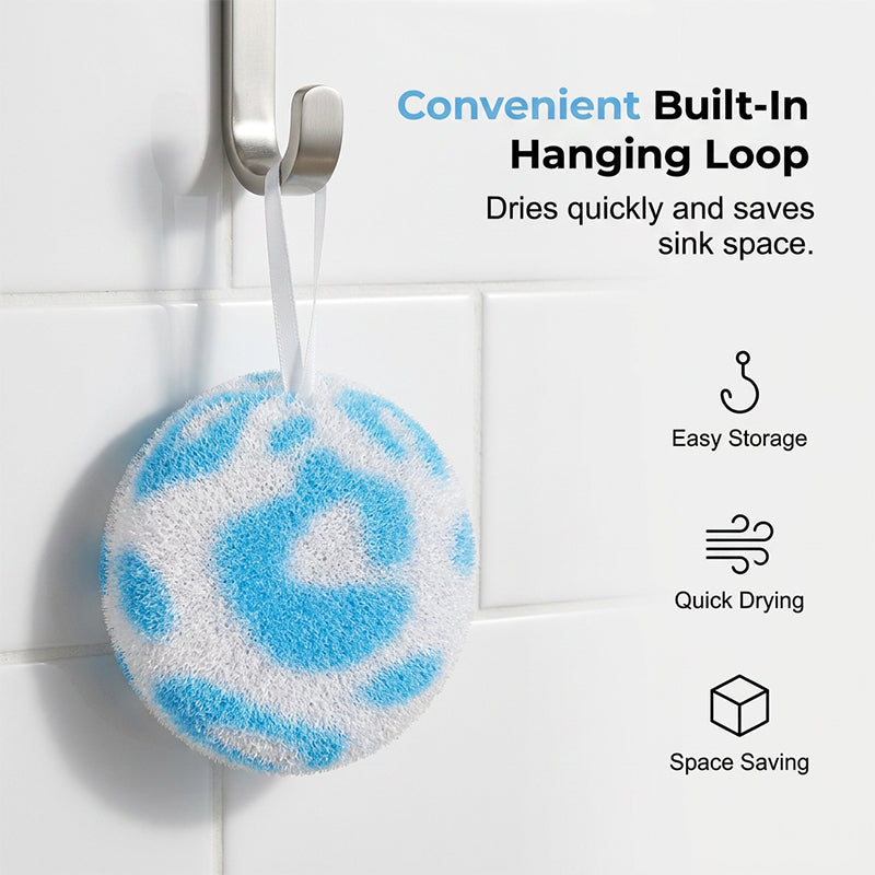 🔥Limited-time offer: Buy 1 Get 1 Free🎁：🧽 Spherical Kitchen Scrubber for Tough Everyday Messes