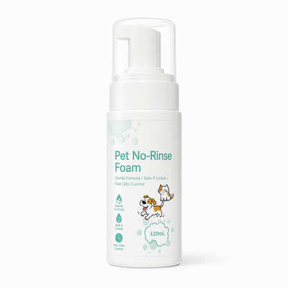 🐾 Save 75%! 🧼 No-Rinse Pet Cleansing Foam – For cats & dogs ✨