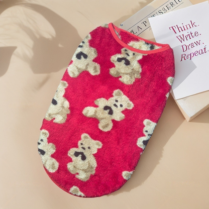 🐾 Gilet in Peluche Caldo per Cani e Gatti