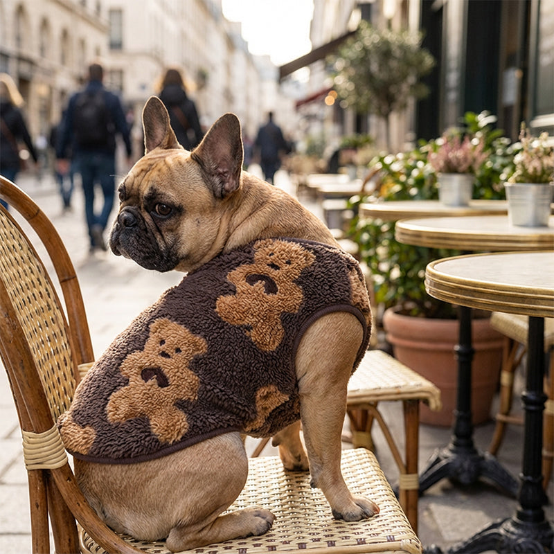 🐾 Gilet in Peluche Caldo per Cani e Gatti