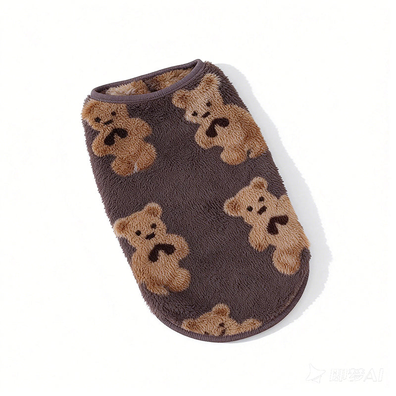 🐾 Gilet in Peluche Caldo per Cani e Gatti